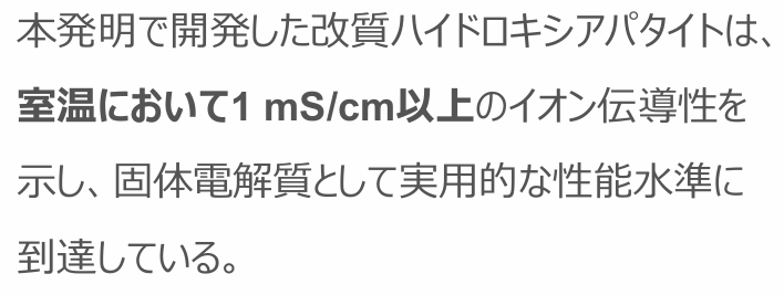 新しいリチウムイオン伝導体