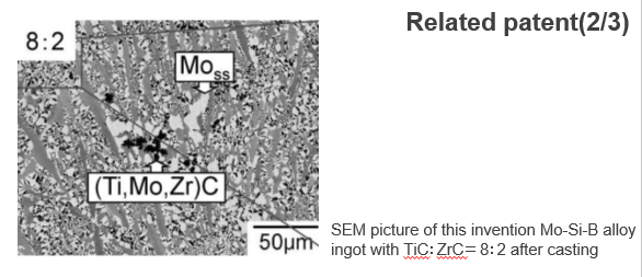 High-temperature strength Mo-Si-B alloy